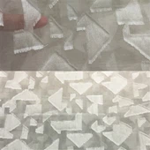 Nieregularny kształt tkaniny jedwabnej do cięcia